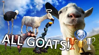 How to unlock ALL GoatsMutators in Goat Simulator Space Goat Hitchhiker Goat etc PS4 [upl. by Anayad]