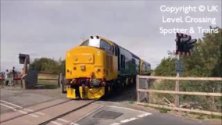 SUPER RARE Marsh Lane Level Crossing 220818 Lincs [upl. by Pan900]