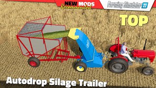 FS22  Autodrop Silage Trailer  Farming Simulator 22 New Mods Review 2K60 [upl. by Treblihp]