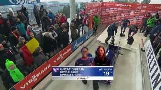 FIBT  Womens Bobsleigh World Cup 20132014  Winterberg Heat 1 [upl. by Caras]