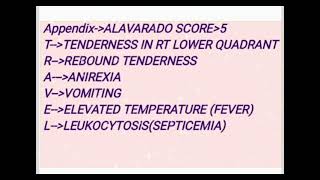 MNEMONIC FEATURES OF APPENDICITIS medicinelectures medicineeducationtalks indianmedicallecture [upl. by Naus]