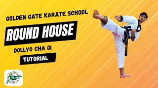 Karate Roundhouse kick tutorial  Tang Soo Do  Basics [upl. by Colpin]