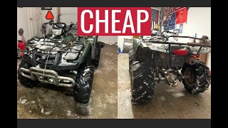 Buying a CHEAP Suzuki Vinson 4x4  Stripped Differential Can It Be Fixed Quad Carnage Part 1 [upl. by Fendig258]