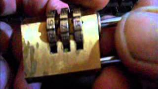 how to crack 3wheel combo lock [upl. by Brocky]