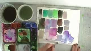 12 Color combinations to mix for Better Watercolor Paintings [upl. by Shelbi]