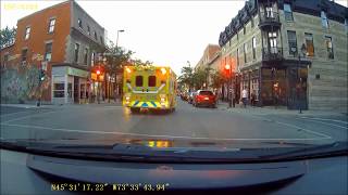 URGENCESSANTE AMBULANCES RESPONDING  RUMBLER  CODE 3  MONTREAL QC  12 CLIPS [upl. by Inaffets]