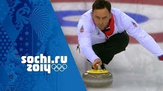 Curling  Mens SemiFinal  Sweden v Great Britain  Sochi 2014 Winter Olympics [upl. by Marcel]