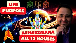 ATMAKARAKA in all the 12 Houses of a Horoscope  Unlocking Your Souls Path atmakaraka [upl. by Ihsakat]