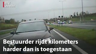 Met een snelheid van boven de 200 kilometer per uur rijden terwijl het regent  RTV Utrecht [upl. by Posner]