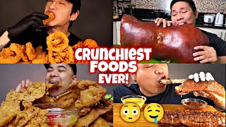 Mukbangers Eating The MOST CRUNCHIEST Foods EVER😳😱🤯 [upl. by Anelet604]