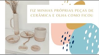 COMO USEI A MASSA DE CERÂMICA FRIA E FIZ LINDAS PEÇAS  SEM QUEIMA [upl. by Ainotal637]