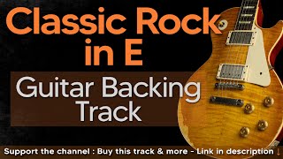 Classic Rock Guitar Backing Track  Blues Rock Jam in E [upl. by Agnola]