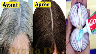 Noircir les cheveux avec une recette naturelle à la maison dès les deux premières utilisations [upl. by Rufford]