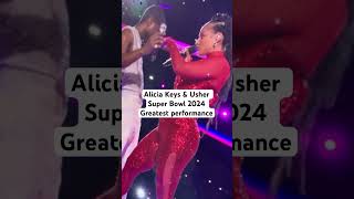 Alicia Keys amp Usher Super Bowl 2024 Greatest performance superbowlhalftimeshow [upl. by Baras]