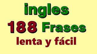 ¡✅ 188 Super frases en ingles ¡Aprender clases de ingles para principiantes [upl. by Dambro551]