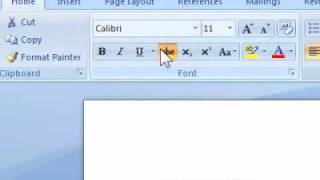 How to apply strikethrough to selected text in Word [upl. by Basilius]