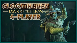 NEW JAWS OF THE LION DLC  Gloomhaven 4Player Gameplay [upl. by Leirol]