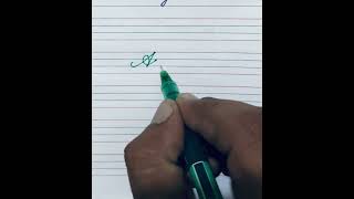 How to write A in cursive writing shortsfeed shortsviral ytshorts [upl. by Atika]