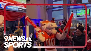 Bo Nix drafted by Denver Broncos Watch party reacts to 12th pick in 2024 NFL Draft [upl. by Eimiaj]