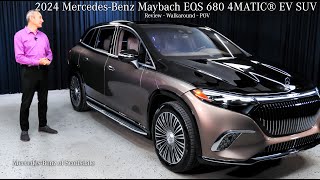 2024 MercedesBenz Maybach EQS 680 4MATIC® EV SUV  Review Walkaround [upl. by Ashlin332]