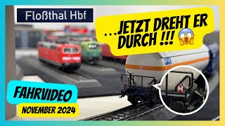 Märklin Modellbahn  jetzt DREHT er DURCH November 2024 H0 Fahrvideo auf 12qm Anlage im Bau [upl. by Zadack]