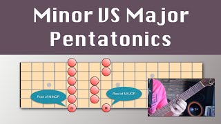 Minor VS Major Pentatonic Scales Guitar Scales Lesson [upl. by Feetal]