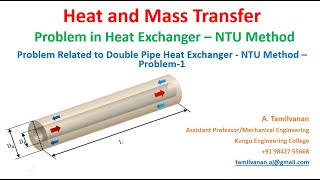 Heat Exchangers Problem Related to Double Pipe Heat Exchanger NTU Method Problem 1 [upl. by Bramwell280]