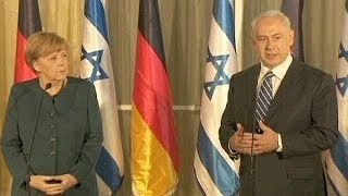 IsraeleGermania Netanyahu incontra Merkel e sottolinea il rischio iraniano [upl. by Nahtnanhoj]