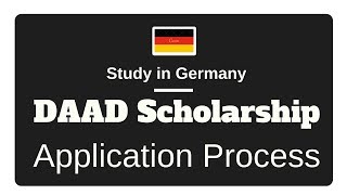 DAAD Scholarships 2022 German Scholarships Application Process [upl. by Aizahs]