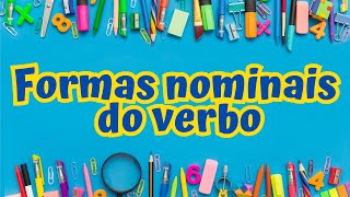 Formas nominais do verbo [upl. by Novyad874]