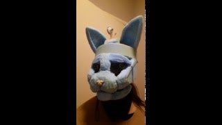 Realistic cat fursuit head foam [upl. by Casilda]