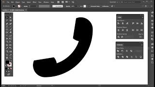 Phone icon Tutorial Adobe Illustrator CC for beginners [upl. by Arahd]