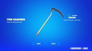 Buying the RARE Reaper Pickaxe In FORTNITE [upl. by Tilney]