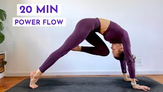 20 Min Power Yoga Flow [upl. by Laroy]