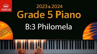 ABRSM 2023 amp 2024  Grade 5 Piano exam  B3 Philomela  Dorothy Pilling [upl. by Mommy]