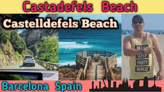 Castelldefels beach 2019  Platja de castelldefels  Playa de Castelldefels [upl. by Perrie13]