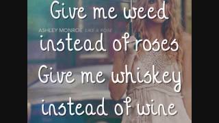 Ashley Monroe  Weed Instead Of Roses Lyrics On Screen [upl. by Studley733]