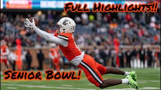 2024 REESE’S SENIOR BOWL FULL HIGHLIGHTS NATIONS BEST BATTLE IT OUT IN FRONT OF NFL HALL OF FAMERS [upl. by Anirbac]