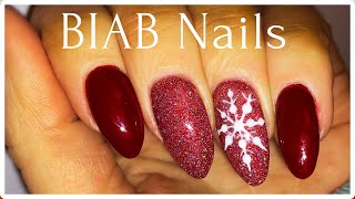 Biab Builder Gel Tutorial  Snowflake Nail Design  ❄️ [upl. by Trellas]