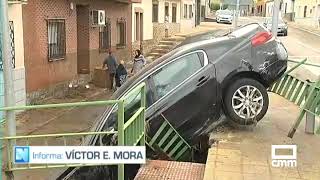 Muchos daños en Pulgar Toledo por la fuerte tromba de agua [upl. by Noirda]