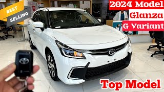 New 2024 Toyota Glanza G Variant Review  toyota glanza 2024 model toyota glanza glanza vs baleno [upl. by Nunnery]