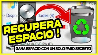 🚮 Cómo LIBERAR ESPACIO en WINDOWS ⚡ RECUPERA en 1 Solo Paso Fácil HASTA  de 100 GB de tu DISCO C 💽 [upl. by Livi]