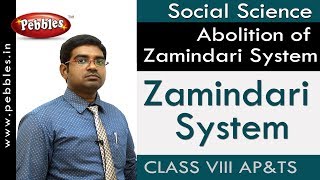 Zamindari System  Abolition of Zamindari System  Social  Class 8  APampTS Syllabus [upl. by Marston]