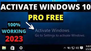 How To Activate Windows 10 Permanently 2023 Free Easy Solution try it [upl. by Cecil]