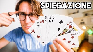 Spiegazione gioco di magia mentale con le carte facile per principianti  Tutorial [upl. by Radbun]