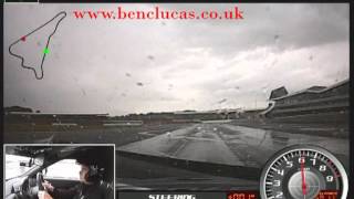 Ben Clucas Driving a Nissan 370Z Nismo Around Silverstone Stowe Circuit In The Wet [upl. by Ocirnor]