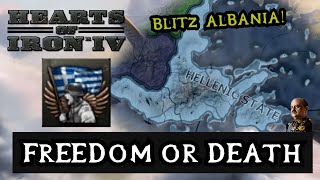 Freedom or Death Achievement Run  Greek Simple Run  HOI4 BBA [upl. by Persons]