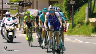 Bardet Fuglsang and Dan Martin in pursuit  Stage 8  Critérium du Dauphiné 2017 [upl. by Hofstetter]