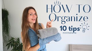 10 ORGANIZE TIPS  MINIMALISME  OPRUIM TIPS [upl. by Hgielrak]