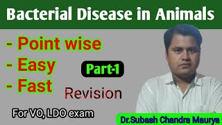 Bacterial Disease of Animals Very Fast revision Veterinary Microbiology Crazy Vet ClassesVOLDO [upl. by Sigrid]